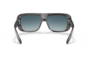 Image of Ray-Ban Blair RB2196 Sunglasses, Blue Gradient Grey Lenses, Striped Gray, 61, RB2196-13143M-61