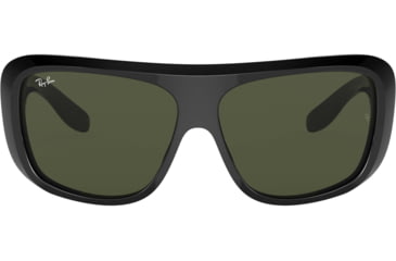 Image of Ray-Ban Blair RB2196 Sunglasses, Green Lenses, Black, 61, RB2196-901-31-61