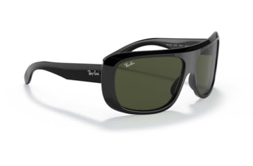 Image of Ray-Ban Blair RB2196 Sunglasses, Green Lenses, Black, 61, RB2196-901-31-61