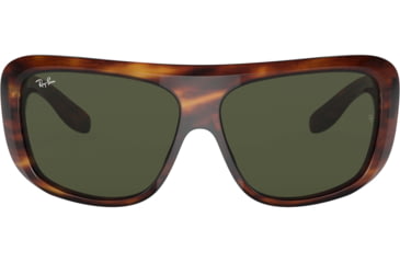 Image of Ray-Ban Blair RB2196 Sunglasses, Green Lenses, Striped Havana, 61, RB2196-954-31-61