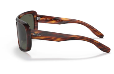 Image of Ray-Ban Blair RB2196 Sunglasses, Green Lenses, Striped Havana, 61, RB2196-954-31-61