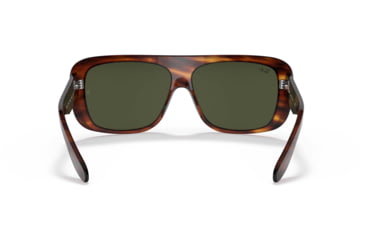 Image of Ray-Ban Blair RB2196 Sunglasses, Green Lenses, Striped Havana, 61, RB2196-954-31-61