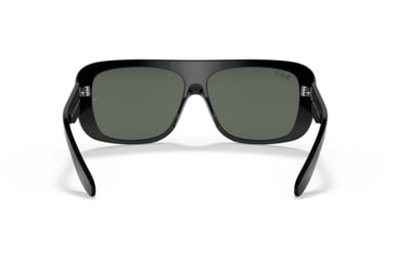 Image of Ray-Ban Blair RB2196 Sunglasses, Polarized Green Lenses, Black, 61, RB2196-901-58-61