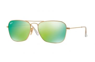 Image of Ray-Ban Caravan Prescription Sunglasses RB3136 RB3136-112-19-58 - Lens Diameter 58 mm, Frame Color Matte Gold