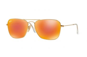 Image of Ray-Ban Caravan Prescription Sunglasses RB3136 RB3136-112-69-58 - Lens Diameter 58 mm, Frame Color Matte Gold
