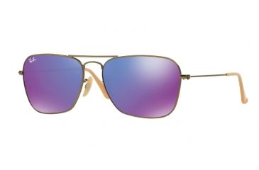 Image of Ray-Ban Caravan Prescription Sunglasses RB3136 RB3136-167-1M-58 - Lens Diameter 58 mm, Frame Color Brushed Bronze Demi Shiny