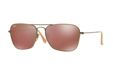 Image of Ray-Ban Caravan Prescription Sunglasses RB3136 RB3136-167-2K-58 - Lens Diameter 58 mm, Frame Color Demiglos Brushed Bronze