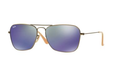 Image of Ray-Ban Caravan Prescription Sunglasses RB3136 RB3136-167-68-58 - Lens Diameter 58 mm, Frame Color Demiglos Brushed Bronze