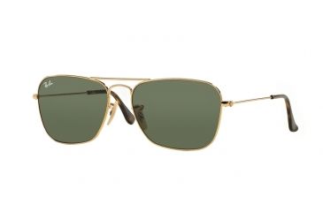 Image of Ray-Ban Caravan Prescription Sunglasses RB3136 RB3136-181-58 - Lens Diameter 58 mm, Frame Color Gold