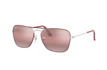 Image of Ray-Ban Caravan Prescription Sunglasses, 55mm, Bordeaux/Silver, RB3136-9155AI-55-SV
