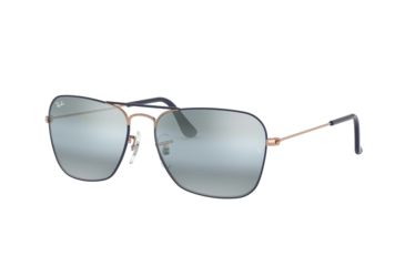 Image of Ray-Ban Caravan Prescription Sunglasses, 55mm, Dark Blue/Bronze Copper, RB3136-9156AJ-55-SV