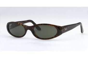 Image of Ray-Ban Sunglasses Casual Lifestyle RB2128-901-5118 51 mm Lense Diameter / Black Frame w/ Crystal Green Lenses