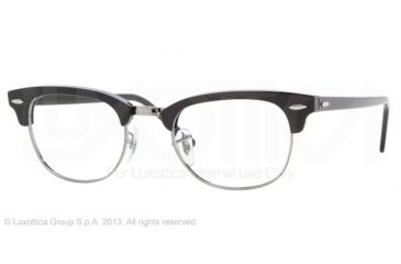 Image of Ray-Ban Clubmaster Eyeglasses RX5154 with No-Line Progressive Rx Prescription Lenses 2000-51 - Shiny Black Frame