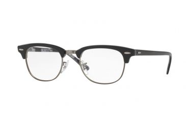 Image of Ray-Ban Clubmaster Eyeglasses RX5154 with No-Line Progressive Rx Prescription Lenses 5649-49 - Black On Texture Camuflage Frame
