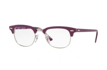 Image of Ray-Ban Clubmaster Eyeglasses RX5154 with No-Line Progressive Rx Prescription Lenses 5652-51 - Violet On Texture Camuflage Frame