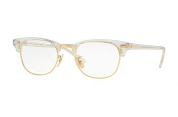 Image of Ray-Ban Clubmaster Eyeglasses RX5154 with No-Line Progressive Rx Prescription Lenses 5762-49 - Trasparent Frame