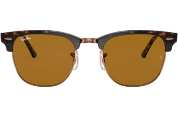 Image of Ray-Ban Clubmaster Sunglasses RB3016 130933-49 - , B-15 Brown Lenses