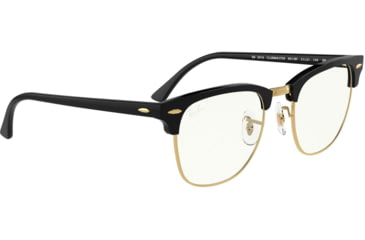 Image of Ray-Ban Clubmaster Sunglasses RB3016 901/BF-49 - , Clear blue Lenses