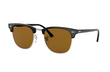 Image of Ray-Ban Clubmaster Sunglasses RB3016 W3387-49 - , Brown Lenses