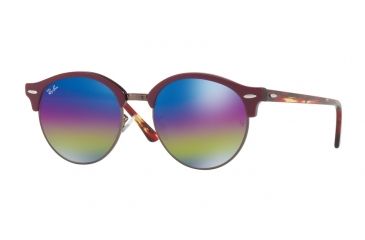 Image of Ray-Ban CLUBROUND RB4246F Progressive Prescription Sunglasses RB4246F-1222C2-53 - Lens Diameter 53 mm, Frame Color Metalllic Dark Bronze