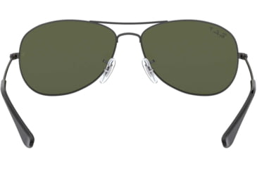 Image of Ray-Ban Cockpit Sunglasses RB3362 004-58-5914 - Gunmetal Frame, Crystal Green Polarized Lenses,
