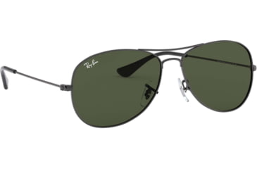 Image of Ray-Ban Cockpit Sunglasses RB3362 004-5914 - Gunmetal Frame / Crystal Green Lenses