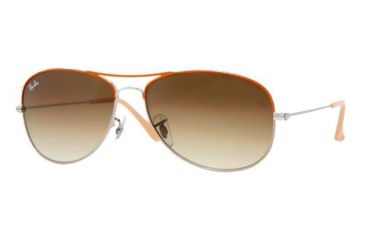 Image of Ray-Ban Cockpit Sunglasses RB3362 014/74-5614 - Dark Brown Crystal Brown/Orange Gradient