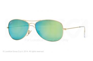 Image of Ray-Ban Cockpit Prescription Sunglasses RB3362 RB3362-112-19-56 - Lens Diameter 56 mm, Frame Color Matte Gold