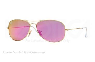 Image of Ray-Ban Cockpit Prescription Sunglasses RB3362 RB3362-112-4T-59 - Lens Diameter 59 mm, Frame Color Matte Gold