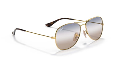 Image of Ray-Ban Cockpit Sunglasses RB3362, Clear Gradient Blue Lenses, Arista, 56, RB3362-001-GD-56