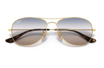 Image of Ray-Ban Cockpit Sunglasses RB3362, Clear Gradient Blue Lenses, Arista, 56, RB3362-001-GD-56