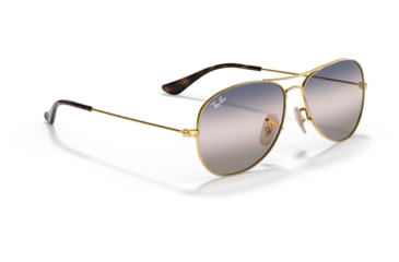 Image of Ray-Ban Cockpit Sunglasses RB3362, Pink Gradient Blue Lenses, Arista, 56, RB3362-001-GE-56