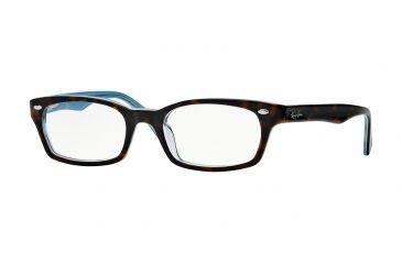 Image of Ray-Ban Eyeglasses RX5150 with Rx Prescription Lenses 5023-50 - Top Havana On Tr Azure Frame