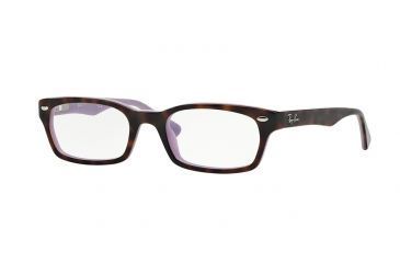 Image of Ray-Ban Eyeglasses RX5150 with Rx Prescription Lenses 5240-48 - Top Havana On Opal Violet Frame