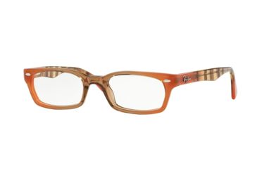 Image of Ray-Ban Eyeglasses RX5150 with Rx Prescription Lenses 5487-50 - Gradient Brown On Orange Frame