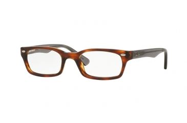 Image of Ray-Ban Eyeglasses RX5150 with Rx Prescription Lenses 5607-48 - Striped Havana Frame