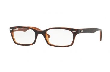 Image of Ray-Ban Eyeglasses RX5150 with Rx Prescription Lenses 5713-50 - Top Havana On Light Brown Frame