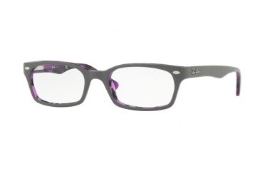 Image of Ray-Ban Eyeglasses RX5150 with Rx Prescription Lenses 5718-50 - Top Grey On Havana Violet Frame