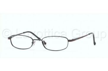 Image of Ray-Ban RY 1007T Eyeglasses Styles - Black Gloss And Red Frame w/Non-Rx 45 mm Diameter Lenses, 3013-4517