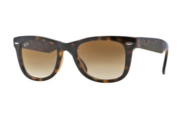 Image of Ray-Ban Folding Wayfarer Sunglasses RB4105 710/51-5420 - Light Havana Frame, Crystal Brown Gradient Lenses