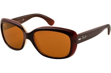 Image of Ray-Ban Jackie OHH RB4101 Sunglasses with No-Line Progressive Rx Prescription Lenses RB4101-6036-58 - Lens Diameter 58 mm, Lens Diameter 58 mm, Frame Color Opal Pink Top Marc