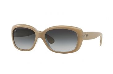 Image of Ray-Ban Jackie OHH RB4101 Sunglasses with No-Line Progressive Rx Prescription Lenses RB4101-61728G-58 - Lens Diameter 58 mm, Frame Color Top Mat Beige On Trasparent