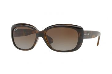 Image of Ray-Ban Jackie OHH RB4101 Sunglasses with No-Line Progressive Rx Prescription Lenses RB4101-710-T5-58 - Lens Diameter 58 mm, Frame Color Light Havana