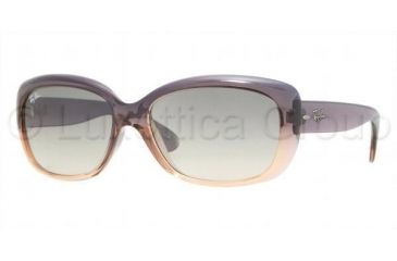 Image of Ray-Ban Jackie OHH RB4101 Sunglasses with No-Line Progressive Rx Prescription Lenses RB4101-783-32-5817 - Lens Diameter: 58 mm, Frame Color: Gradient Gray On Peach