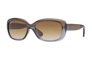 Image of Ray-Ban Jackie OHH RB4101 Sunglasses with No-Line Progressive Rx Prescription Lenses RB4101-860-51-58 - Lens Diameter 58 mm, Frame Color Brown Gradient Lilac