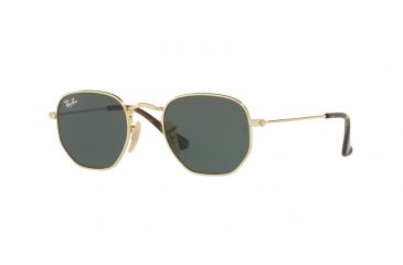 Image of Ray-Ban JUNIOR HEXAGONAL RJ9541SN Prescription Sunglasses, 44mm, Gold, RJ9541SN-223-71-44-SV