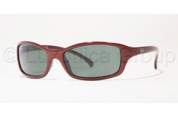 Image of Ray-Ban Junior RJ 9019S Sunglasses Styles - Dark Metallic Red Frame / Green Lenses, 101-71-5315