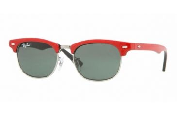 Image of Ray-Ban Junior RJ9050S Progressive Sunglasses - Top Red On Black Frame / 45 mm Prescription Lenses, 162-71-4516