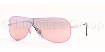 Image of Ray-Ban Junior RJ 9507S Sunglasses Styles - Pink Frame / Pink Mirror Silver Gradient Lenses, 211-7E-0121