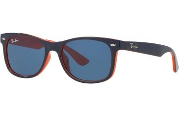 Image of Ray-Ban Junior RJ9052S Sunglasses 178/80-4715 - Top Blue On Orange Blue